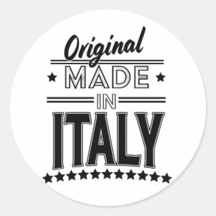 Original aus Italien Logo Runder Aufkleber