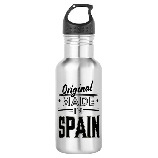 Original aus Spanien Edelstahlflasche (Vorderseite)