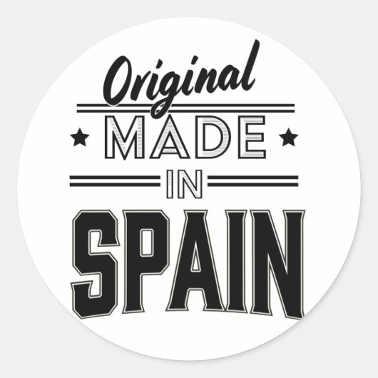 Original aus Spanien Runder Aufkleber (Vorderseite)