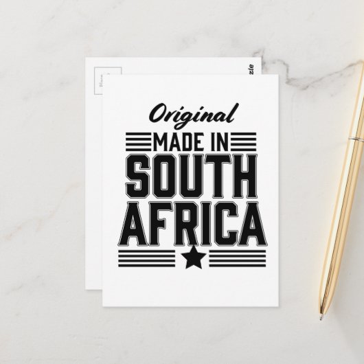 Original aus Südafrika Postkarte (Vorderseite/Rückseite Beispiel)