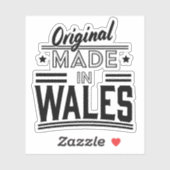 Original aus Wales Aufkleber (Blatt)