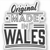 Original aus Wales Aufkleber (Vorderseite)