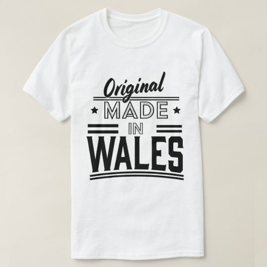 Original aus Wales T-Shirt (Design vorne)