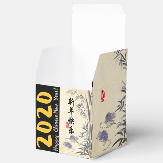 Original Bamboo Rats bemalt CCFB auf Chinesisch Geschenkschachtel (Geöffnet)