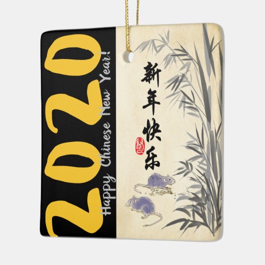 Original Bamboo Rats Lackierung Wünsche in chinesi Keramikornament (Links)