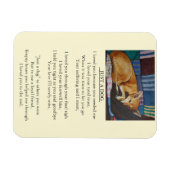 Original-Beileid-Nachricht für Hunde Magnet (Horizontal)