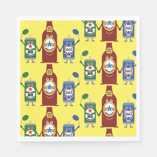 Original Bierliebhaber Geschenke Serviette (Vorderseite)