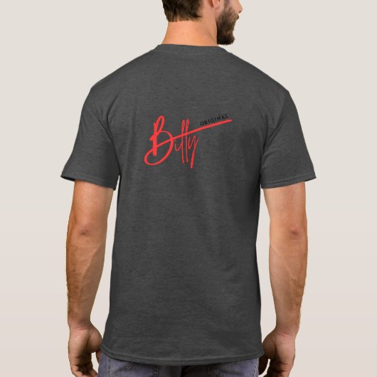 Original Billy Schlicht Red Logo T - Shirt (Rückseite)