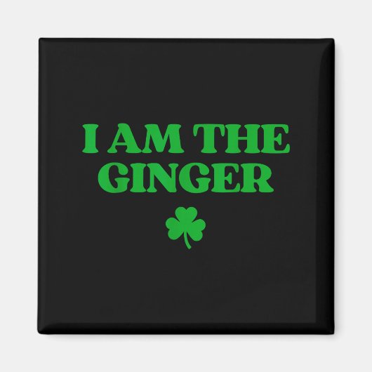 Original bin das Ingwer-Shirt lustiger St. Patrick Magnet (Vorne)