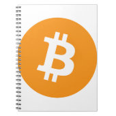 Original Bitcoin (BTC)-Logo Notizblock (Vorderseite)