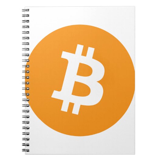 Original Bitcoin (BTC)-Logo Notizblock (Vorderseite)