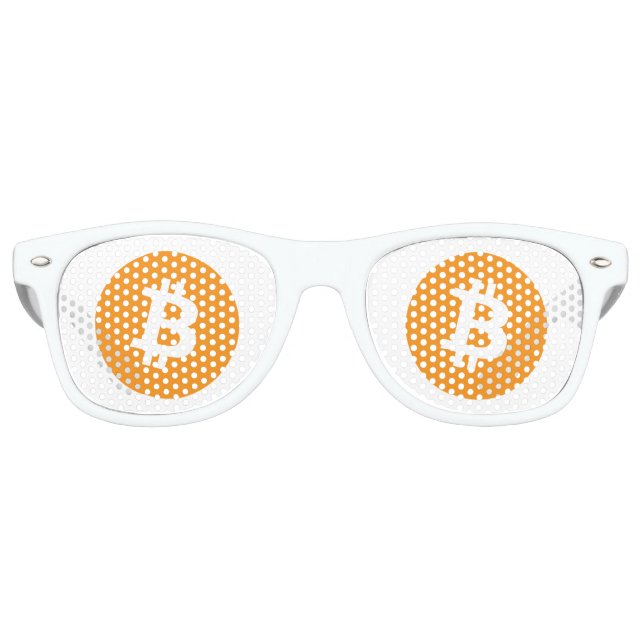 Original Bitcoin Logo Symbol Sonnenbrille (Vorderseite)