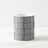 Original BLACK AND WHITE DOUBLE DIAMOND PATTER Kaffeetasse (Mittel)