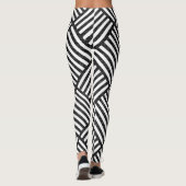 Original BLACK AND WHITE DOUBLE DIAMOND PATTER Leggings (Rückseite)