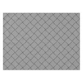Original BLACK AND WHITE DOUBLE DIAMOND PATTER Tischdecke (Vorderseite (Horizontal))