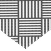 Original BLACK AND WHITE DOUBLE DIAMOND PATTER Tischdecke (Schrägansicht)