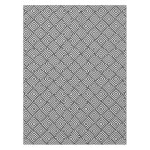 Original BLACK AND WHITE DOUBLE DIAMOND PATTER Tischdecke (Vorderseite)