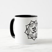 Original Black Yoga OM Symbol Tasse (Vorderseite Links)