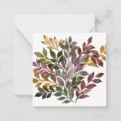 Original Blätter für Wasserfarben Mitteilungskarte (Vorderseite)