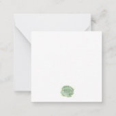 Original Blätter für Wasserfarben Mitteilungskarte (Rückseite)