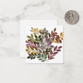 Original Blätter für Wasserfarben Mitteilungskarte (Vorderseite/Rückseite Beispiel)