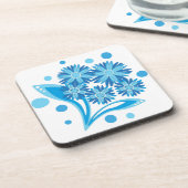 Original blaue Blumen Getränkeuntersetzer (Linke Seite)