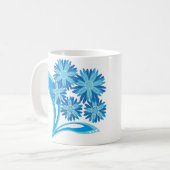 Original blaue Blumen Kaffeetasse (Vorderseite Links)