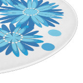 Original blaue Blumen Schneidebrett (Ecke)