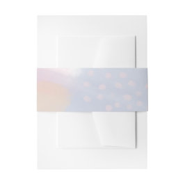 Original Blue Abstrakt Art Wedding Einladungsbanderole