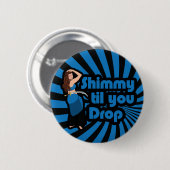 Original Blue and Black Bly Dancer Button (Vorne & Hinten)