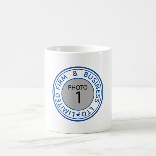 Original Blue Briefmarke Erstellen Sie Ihr eigenes Kaffeetasse (Mittel)