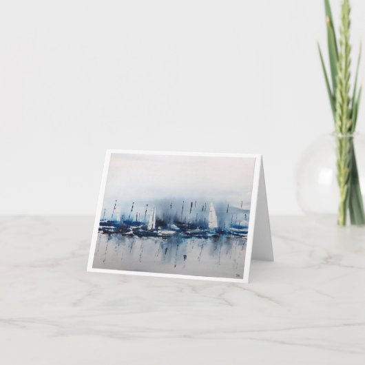 Original Bootart auf leerer Karte (Vorderseite)