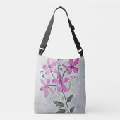 Original Botanische Blumengemälde Tasche (Vorderseite)
