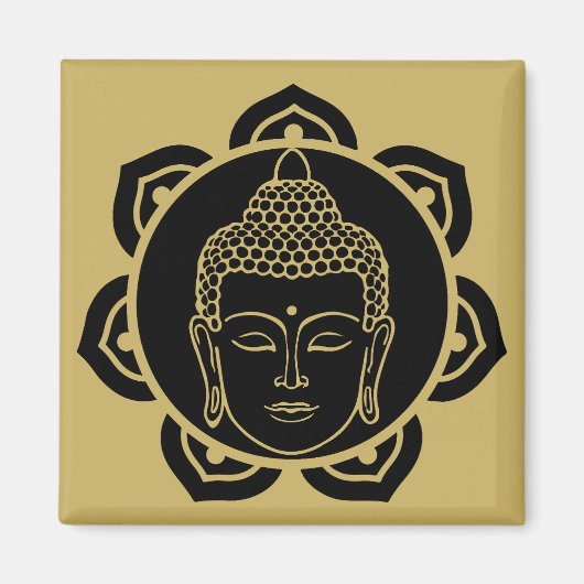 Original Buddha-Wohngestaltung Magnet (Vorne)