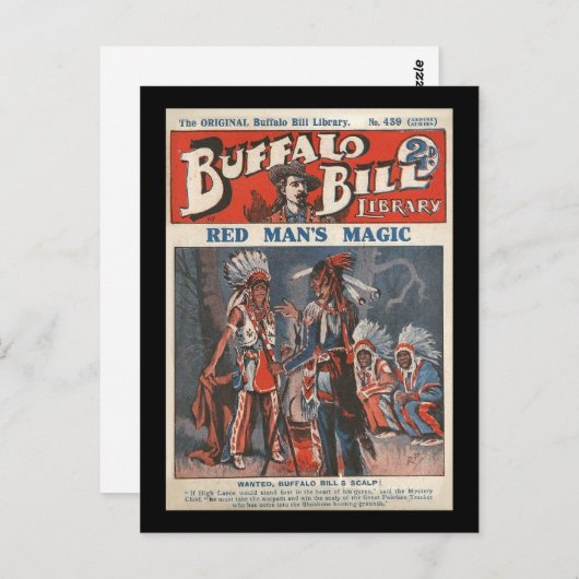 Original Buffalo Bill Library No. 439 Postkarte (Vorne/Hinten)