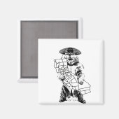 Original California Magnet (Vorderseite/Rückseite)