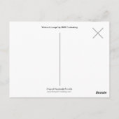 Original Cat Art Postcard Postkarte (Rückseite)