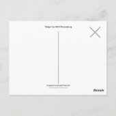 Original Cat Art Postcard Postkarte (Rückseite)