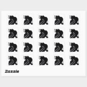 Original Cat Art Stickers Geschenk Cloud (Blatt)