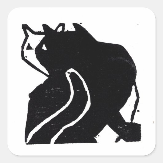 Original Cat Art Stickers Geschenk Cloud (Vorderseite)