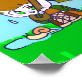 Original Charakter, niedlich Styoa das Kaninchen. Poster (Ecke)