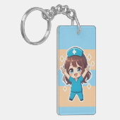 Original Chibi Krankenschwester 2.0 - Siegesgeist Schlüsselanhänger (Vorderseite links)