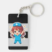 Original Chibi Krankenschwester 2.0 - Siegesgeist Schlüsselanhänger (Rückseite)