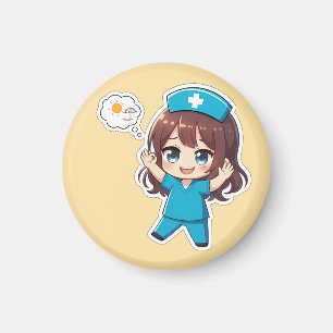 Original Chibi Krankenschwester 3.0 - Urlaubszeit Magnet