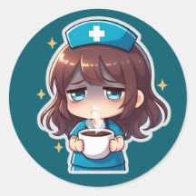 Original Chibi Krankenschwester - Kaffee mit Müdig