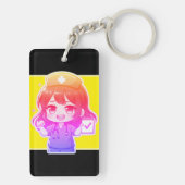 Original Chibi Krankenschwester - Pflegeleben Schlüsselanhänger (Rückseite)