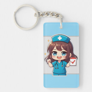 Original Chibi Krankenschwester - Pflegeleben Schlüsselanhänger