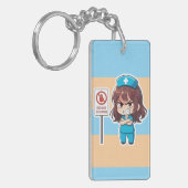 Original Chibi Nurse 2.0 - Fokus-Modus Schlüsselanhänger (Vorderseite links)