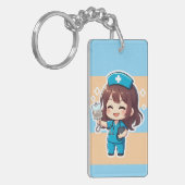 Original Chibi Nurse 2.0 - Healing Energy Schlüsselanhänger (Vorderseite links)