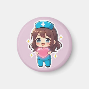 Original Chibi Nurse 2.0 - Herzliche Pflege Magnet